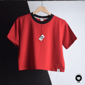 Remera de algodón corta